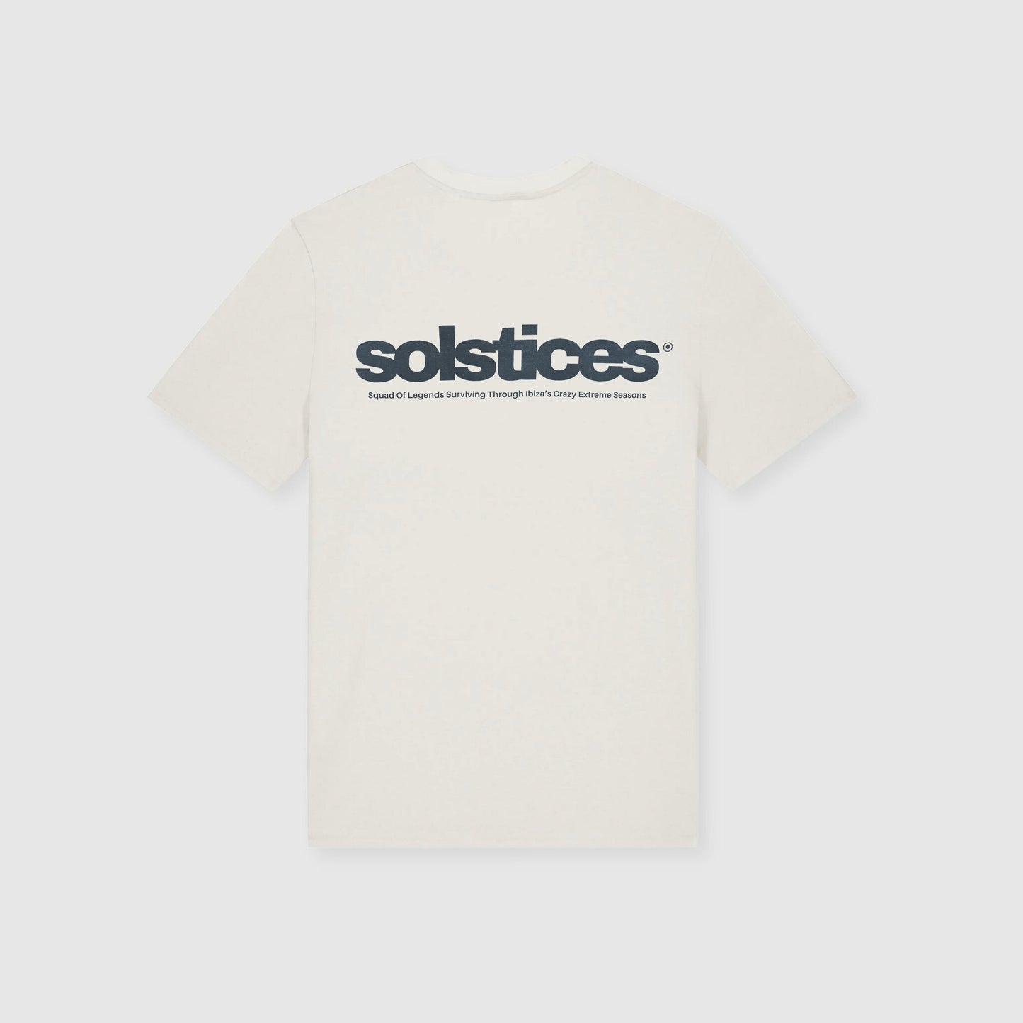 THE SOLSTICES T-SHIRT - BRIGHT COTTON & OCEAN BLUE