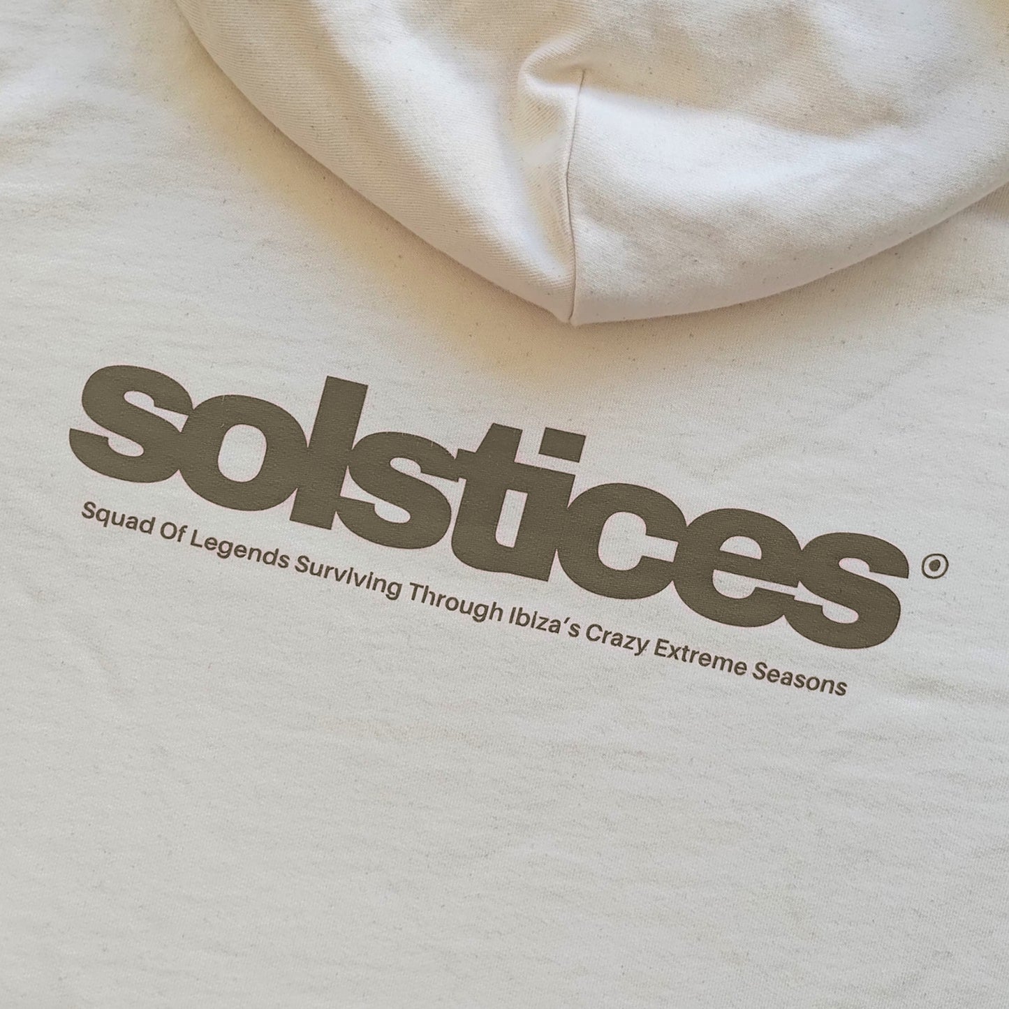 THE SOLSTICES HOODIE - BRIGHT COTTON & WET SAND