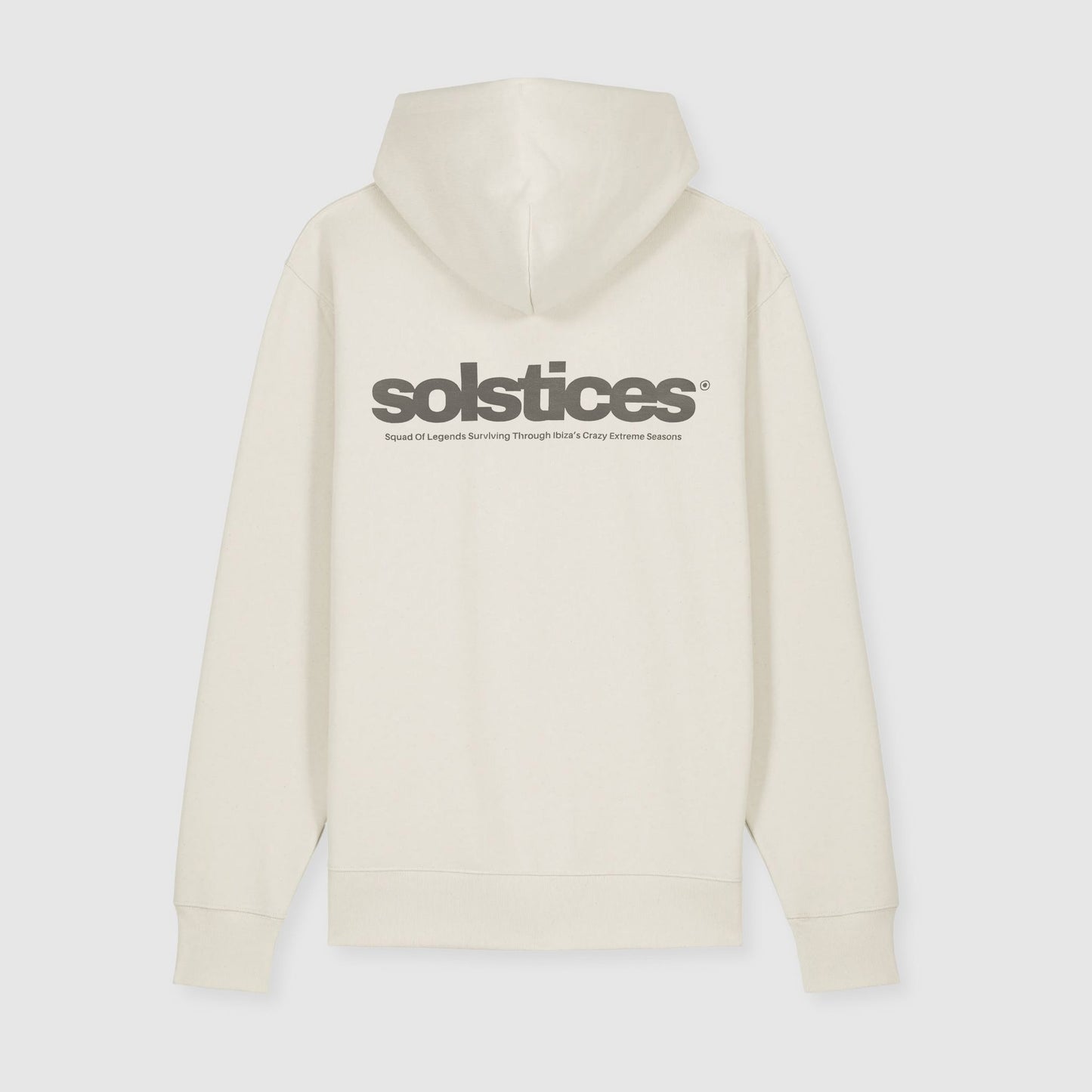 THE SOLSTICES HOODIE - BRIGHT COTTON & WET SAND