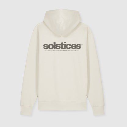 THE SOLSTICES HOODIE - BRIGHT COTTON & WET SAND