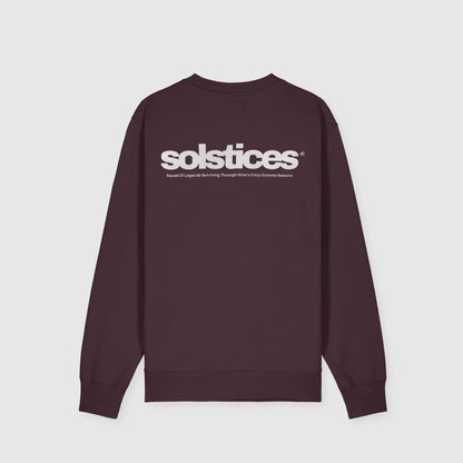 THE SOLSTICES CREWNECK - BURNT AFTERGLOW