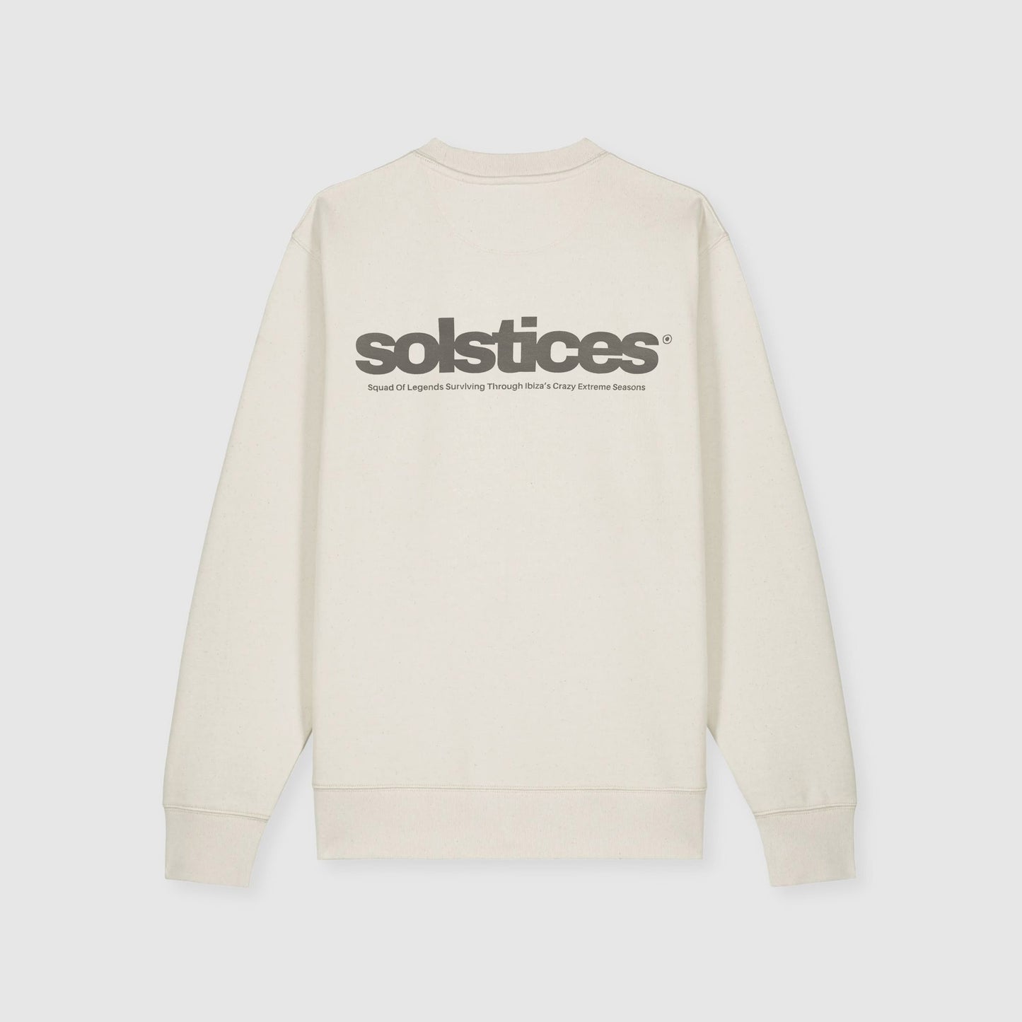 THE SOLSTICES CREWNECK - BRIGHT COTTON & WET SAND