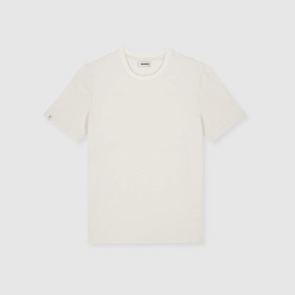THE SOLSTICES T-SHIRT - BRIGHT COTTON & BURNT RED