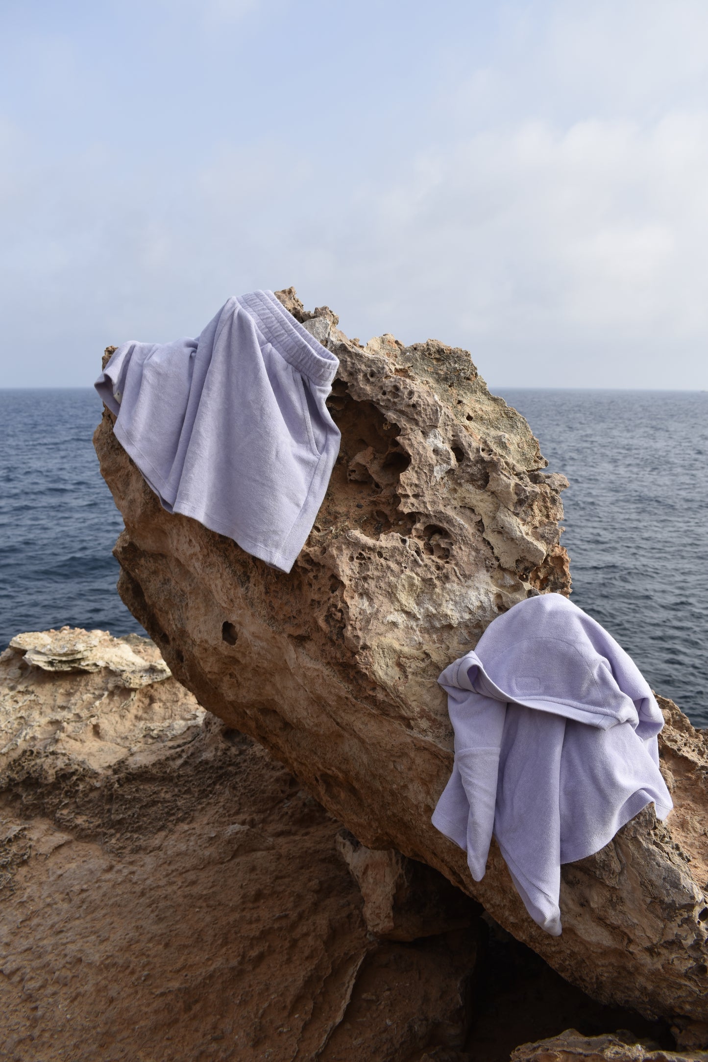 THE TOWEL SHORT - LAVENDER MIST