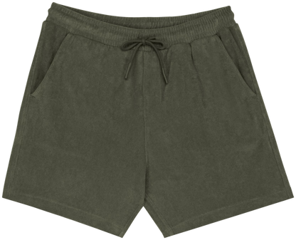 THE TOWEL SHORT - WILD OLIVE